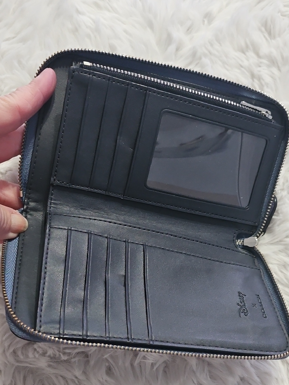Coach Blue Cinderella Zip-Around Wallet - Picture 4 of 8